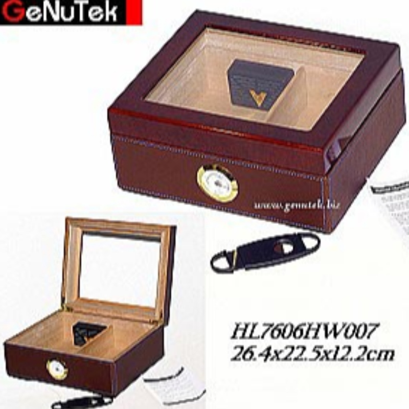 عدد 50 خشب زجاج HUMIDOR السيجار